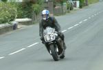 John Leigh-Pemberton approaching Sulby Bridge.