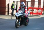 Martin Hamberg at the TT Grandstand, Douglas.