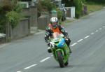 Pat Barnes approaching Sulby Bridge.