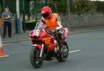 Noel Carroll during practice, leaving the Grandstand, Douglas.