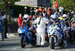 Adrian Archibald (7) at the TT Grandstand, Douglas.