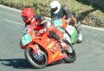 Richard Bairstow (number 62) at Governor's Bridge, Douglas.