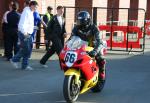 Peter Hounsell at the TT Grandstand, Douglas.