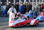 Klaus Klaffenbock/Christian Parzer at the TT Grandstand, Douglas.