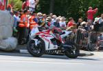 Guy Martin at Ballaugh Bridge.