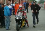 Tom Clucas at the TT Grandstand, Douglas.