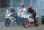 Neil Cudworth (109) at the Practice Start Line, Douglas.