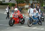 Graham Burden (49) during practice, leaving the Grandstand, Douglas.