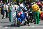 David Castle leaving the Start Line, Douglas.