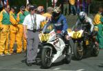 Stephen Callow (number 100) at Start Line, Douglas.