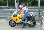 Andy Jackson at the TT Grandstand, Douglas.