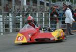 Robert Verrier/Ian Conn at the TT Grandstand, Douglas.