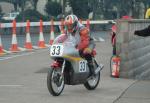 Roger Imberg at the Practice Start Line, Douglas.