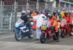 John Bourke (85) at the TT Grandstand, Douglas.