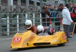 Mick Thompson/Rachel Norbury-Lea at the TT Grandstand, Douglas.