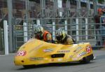 Mark Autton/Wayne Appleby at the TT Grandstand, Douglas.