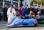 Nick Houghton/Ian Simons at the TT Grandstand, Douglas.