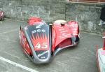 Alan Langton/Stuart Graham's sidecar at the TT Grandstand, Douglas.