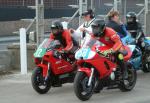 Stuart Garton (12) at the Practice Start Line, Douglas.