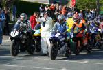 John Crellin (51) at the TT Grandstand, Douglas.