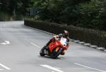 David Hewson approaching Braddan Bridge.