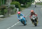 Davy Morgan approaching Sulby Bridge.