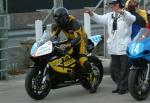 Ian Hickey at the Practice Start Line, Douglas.