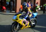 Thomas Schonfelder at the TT Grandstand, Douglas.