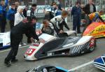 Nick Crowe/Darren Hope at the TT Grandstand, Douglas.