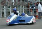 David Wallis/Sally Wilson at the TT Grandstand, Douglas.