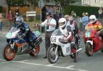 Graham Rickman (108) at the Practice Start Line, Douglas.