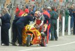 Vince Prevett in the pits, Douglas.