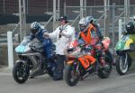 Andrew Neill (6) at the Practice Start Line, Douglas.