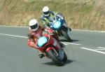 Gordon Taylor (number 63) at Signpost Corner, Onchan.