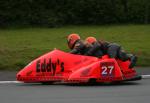 Eddy Wright/Martin Hull at Signpost Corner, Onchan.