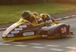 Nev Jones/Steve Gaunt at Signpost Corner, Onchan.