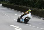 Chris McGahan approaching Braddan Bridge.