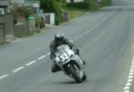 Dave Madsen-Mygdal approaching Sulby Bridge.