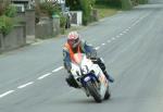 Scott Crews approaching Sulby Bridge.