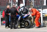 David Castle in the pits, Douglas.