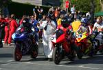 Mark Parrett (15) at the TT Grandstand, Douglas.