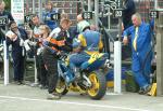 Barry Maguire in the pits, Douglas.