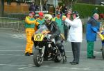 Mike Noble at the Start Line, Douglas.