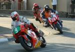 Barry Davidson (number 9) at Parliament Square, Ramsey.