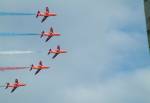 Red Arrows over Douglas Bay