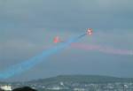 Red Arrows over Douglas Bay